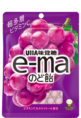 e-maのど飴　グレープ〈袋タイプ〉