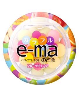 e-maのど飴　カラフルフルーツチェンジ〈容器タイプ〉